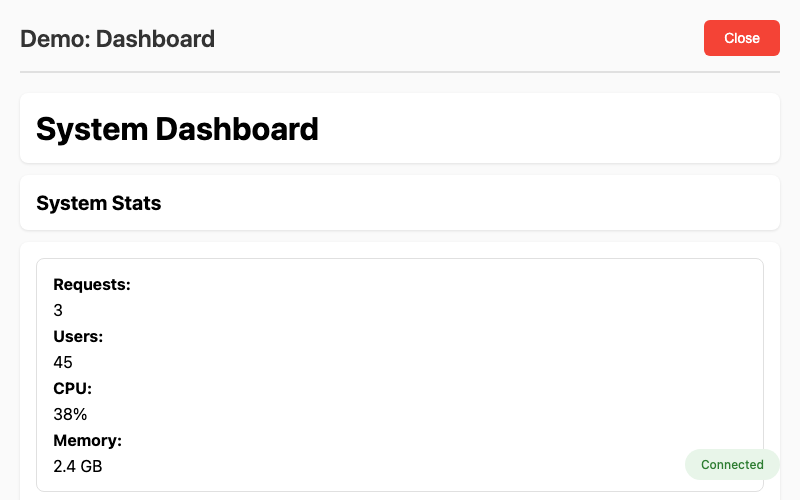Dashboard Demo