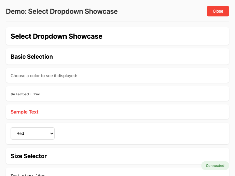 Select Demo